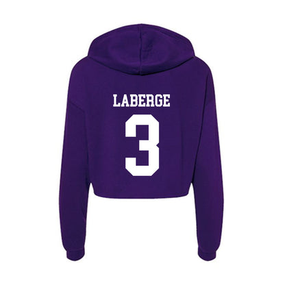Evansville - NCAA Women's Soccer : Brielle LaBerge - Women's Crop Fleece Hoodie-1