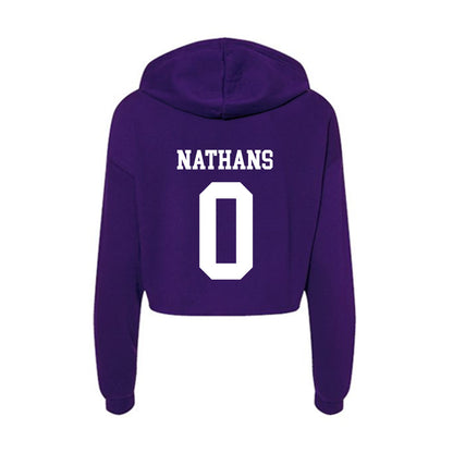 Evansville - NCAA Women's Soccer : Emma Nathans - Women's Crop Fleece Hoodie-1