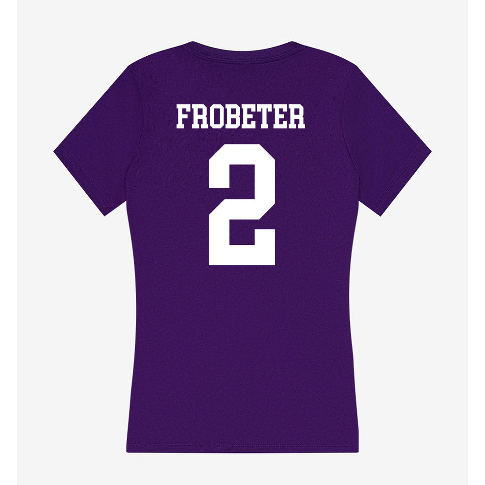 Evansville - NCAA Softball : Karlee Frobeter - Women's V-Neck T-Shirt-1