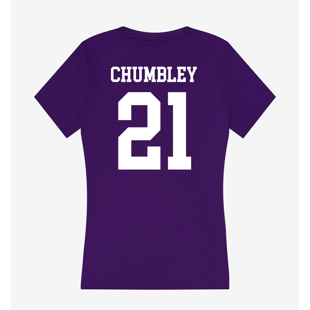Evansville - NCAA Softball : Daleny Chumbley - Women's V-Neck T-Shirt-1