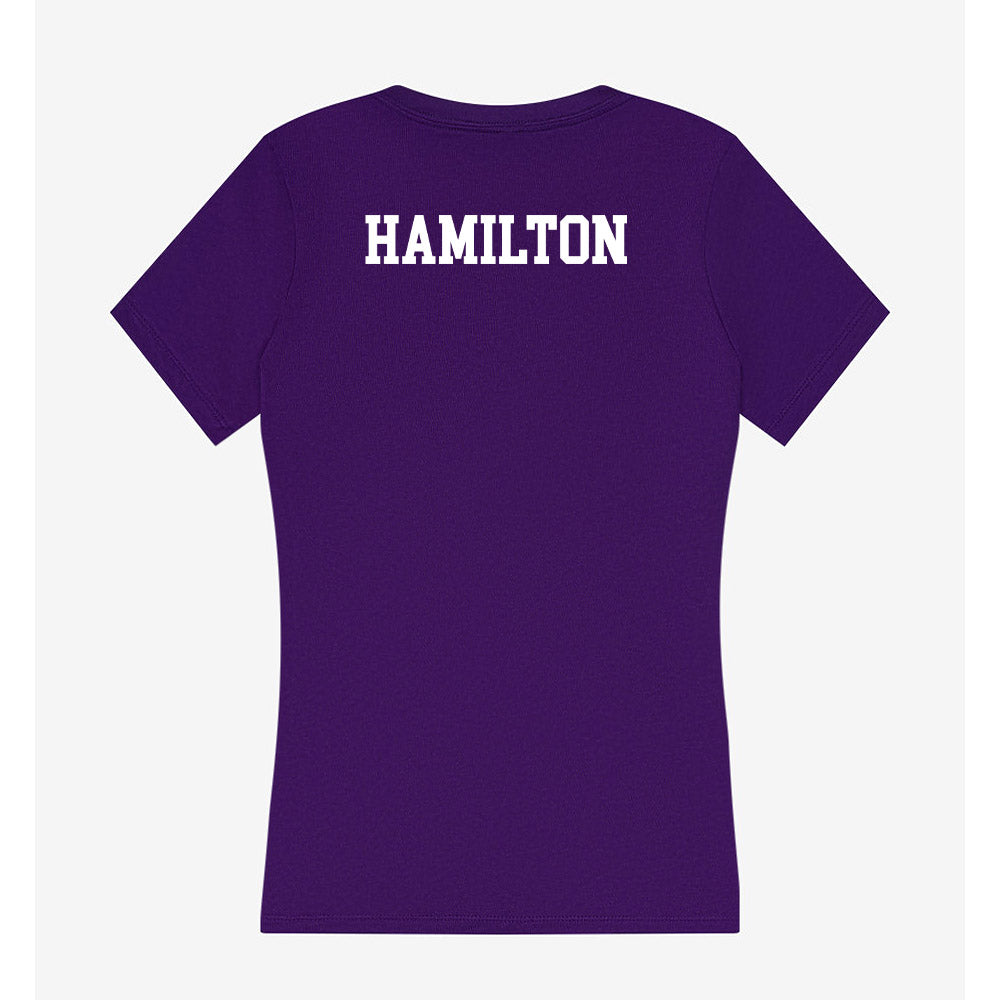 Evansville - NCAA Women's Swimming & Diving : Jaley Hamilton - Women's V-Neck T-Shirt-1
