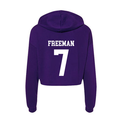 Evansville - NCAA Women's Volleyball : Blakeley Freeman - Women's Crop Fleece Hoodie-1