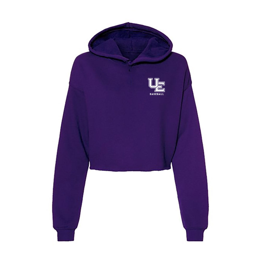 Evansville - NCAA Baseball : Mason McCue - Women's Crop Fleece Hoodie-0