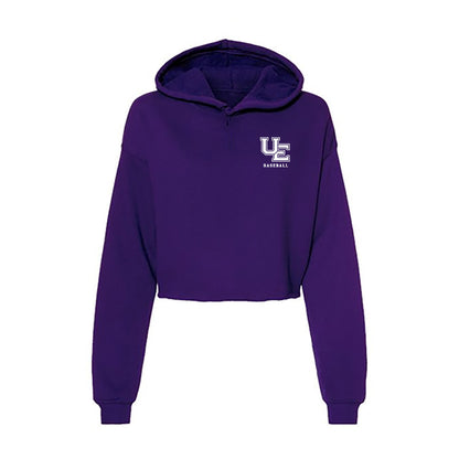 Evansville - NCAA Baseball : Mason McCue - Women's Crop Fleece Hoodie-0