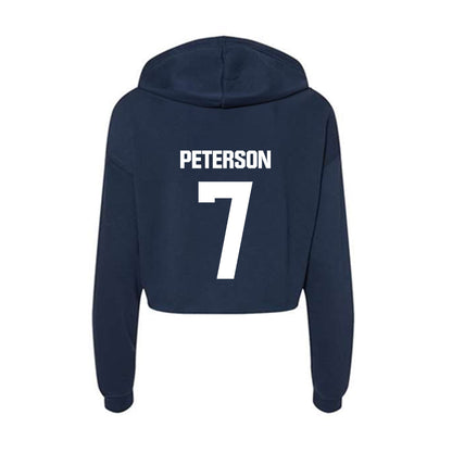 UW Stout - NCAA Women's Soccer : Katie Peterson - Women's Crop Fleece Hoodie-1