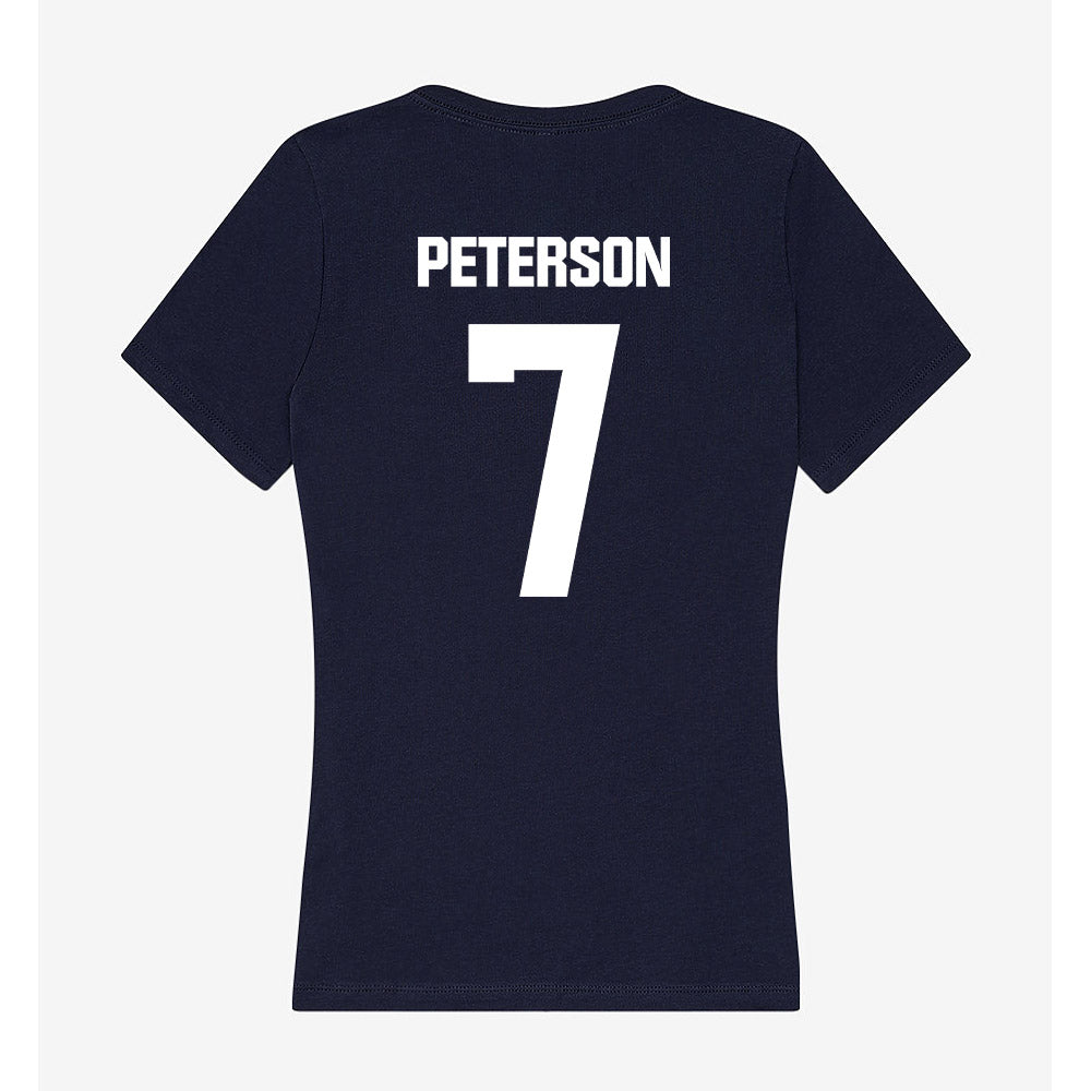 UW Stout - NCAA Women's Soccer : Katie Peterson - Women's V-Neck T-Shirt-1