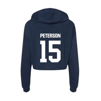 UW Stout - NCAA Men's Soccer : Odyn Peterson - Women's Crop Fleece Hoodie-1