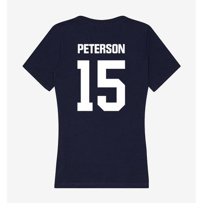 UW Stout - NCAA Men's Soccer : Odyn Peterson - Women's V-Neck T-Shirt-1
