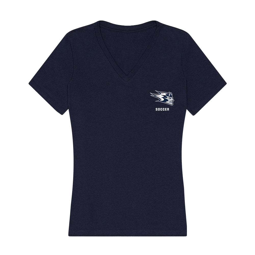 UW Stout - NCAA Men's Soccer : Odyn Peterson - Women's V-Neck T-Shirt-0