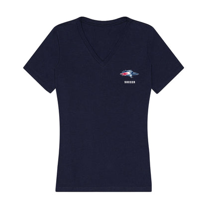 MSU Denver - NCAA Men's Soccer : Kenji McCracken - Women's V-Neck T-Shirt-0