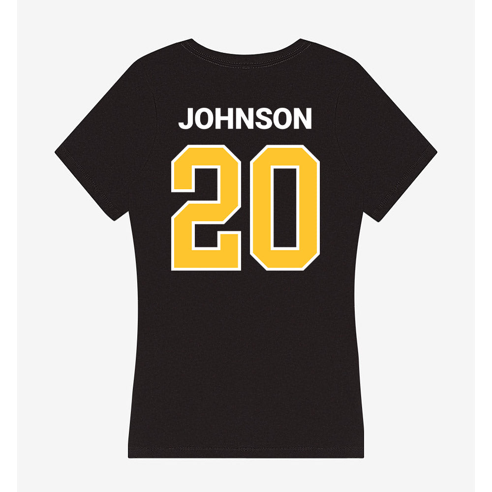 Saint Leo - NCAA Men's Basketball : Jayden Johnson - Women's V-Neck T-Shirt-1