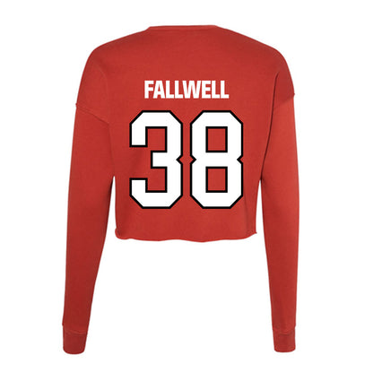 NWOSU - NCAA Football : Luke Fallwell - Women's Cropped Crew Fleece-1