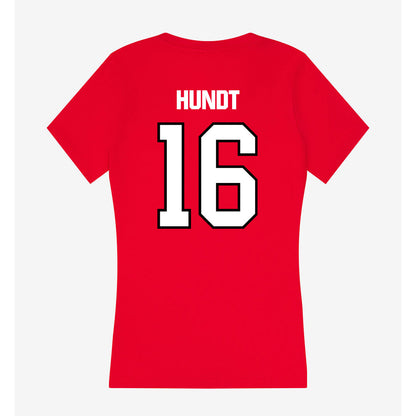 NWOSU - NCAA Women's Soccer : Madalyn Hundt - Women's V-Neck T-Shirt-1