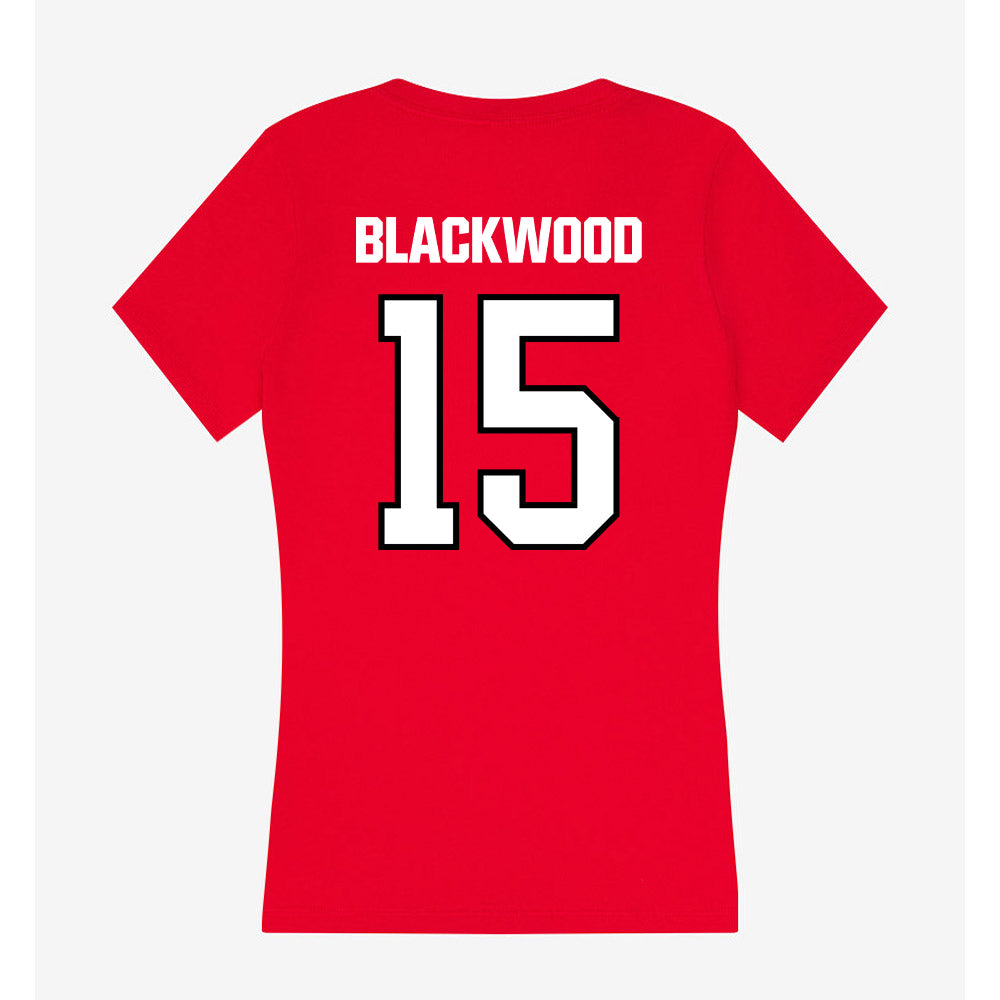 NWOSU - NCAA Women's Volleyball : Ivanny Blackwood - Women's V-Neck T-Shirt-1
