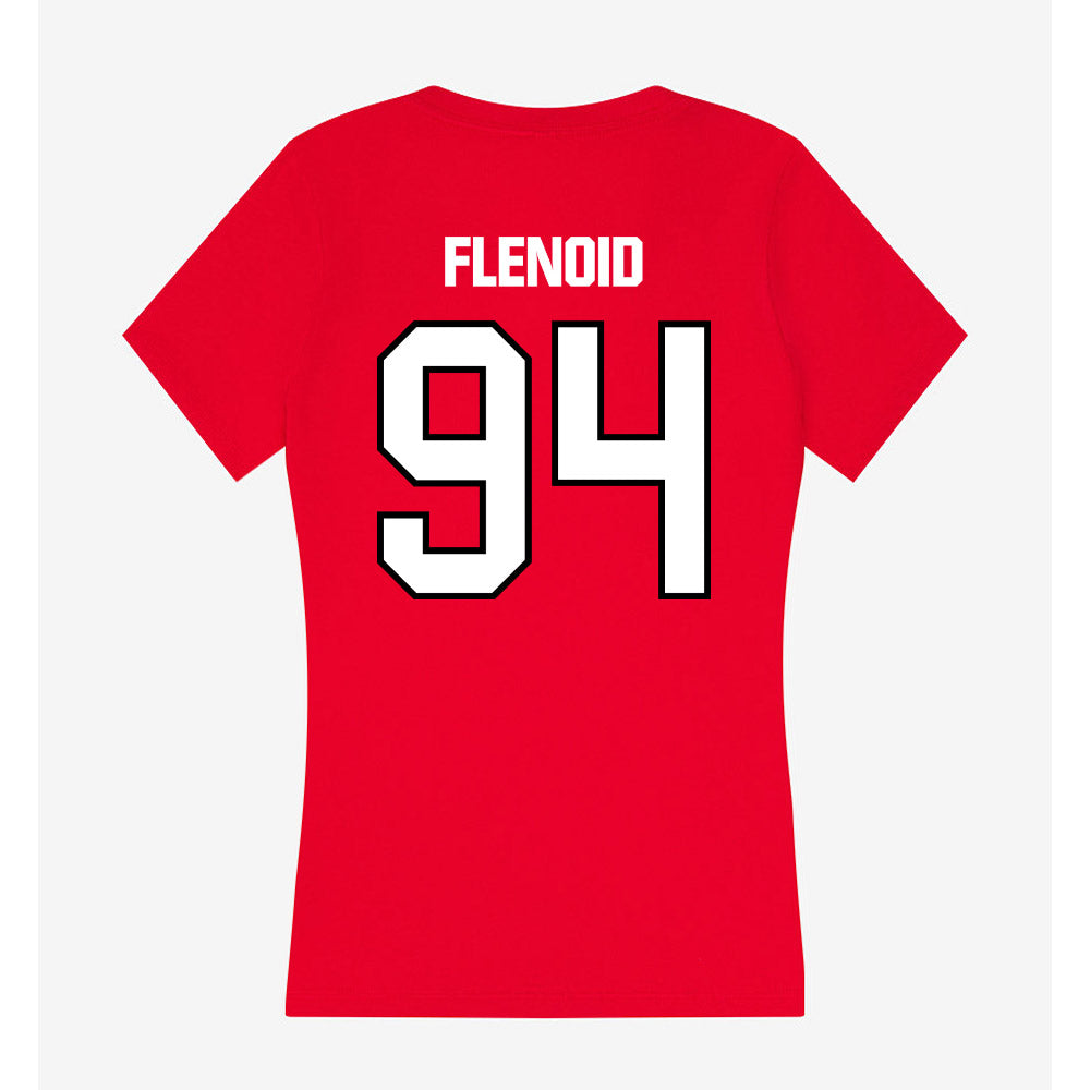 NWOSU - NCAA Football : Ezedrick Flenoid - Women's V-Neck T-Shirt-1