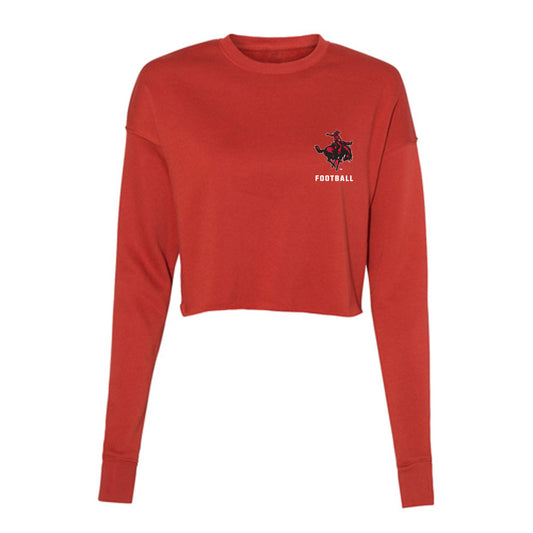 NWOSU - NCAA Football : Eli Martinez - Women's Cropped Crew Fleece-0