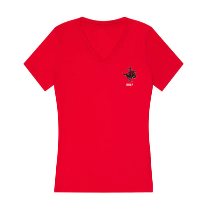 NWOSU - NCAA Men's Golf : Davan Smith - Women's V-Neck T-Shirt-0