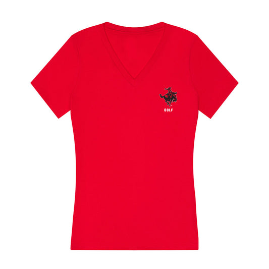 NWOSU - NCAA Men's Golf : Davan Smith - Women's V-Neck T-Shirt-0