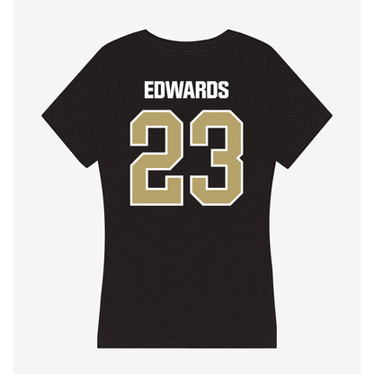 Lindenwood - NCAA Football : Devon Edwards - Women's V-Neck T-Shirt-1