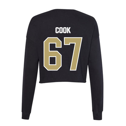 Lindenwood - NCAA Football : Connor Cook - Women's Cropped Crew Fleece-1