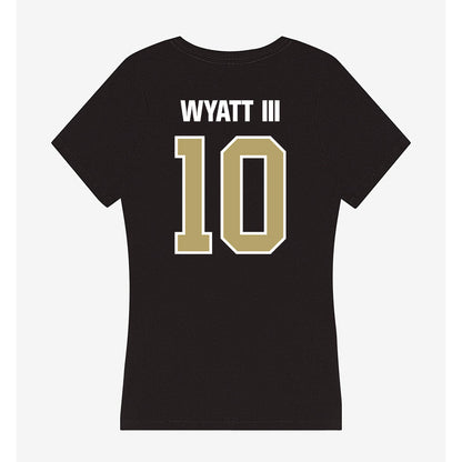 Lindenwood - NCAA Football : Jacques Wyatt III - Women's V-Neck T-Shirt-1