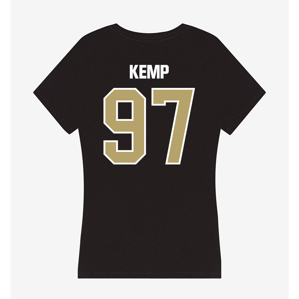 Lindenwood - NCAA Football : Jamison Kemp - Women's V-Neck T-Shirt-1