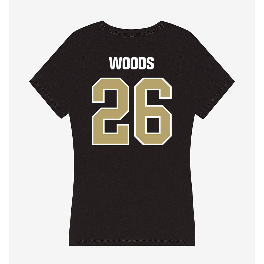 Lindenwood - NCAA Football : LaRevious Woods - Women's V-Neck T-Shirt-1