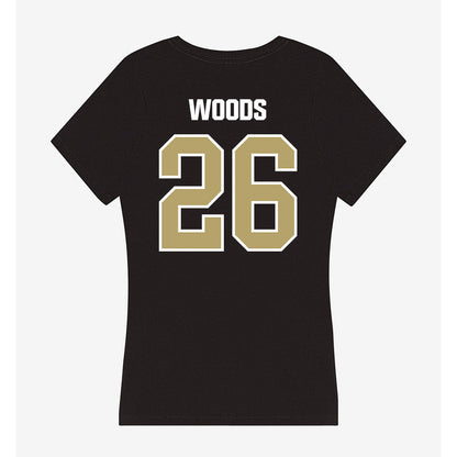 Lindenwood - NCAA Football : LaRevious Woods - Women's V-Neck T-Shirt-1