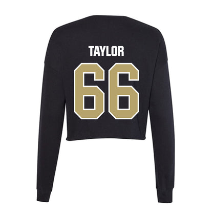 Lindenwood - NCAA Football : Aiden Taylor - Women's Cropped Crew Fleece-1