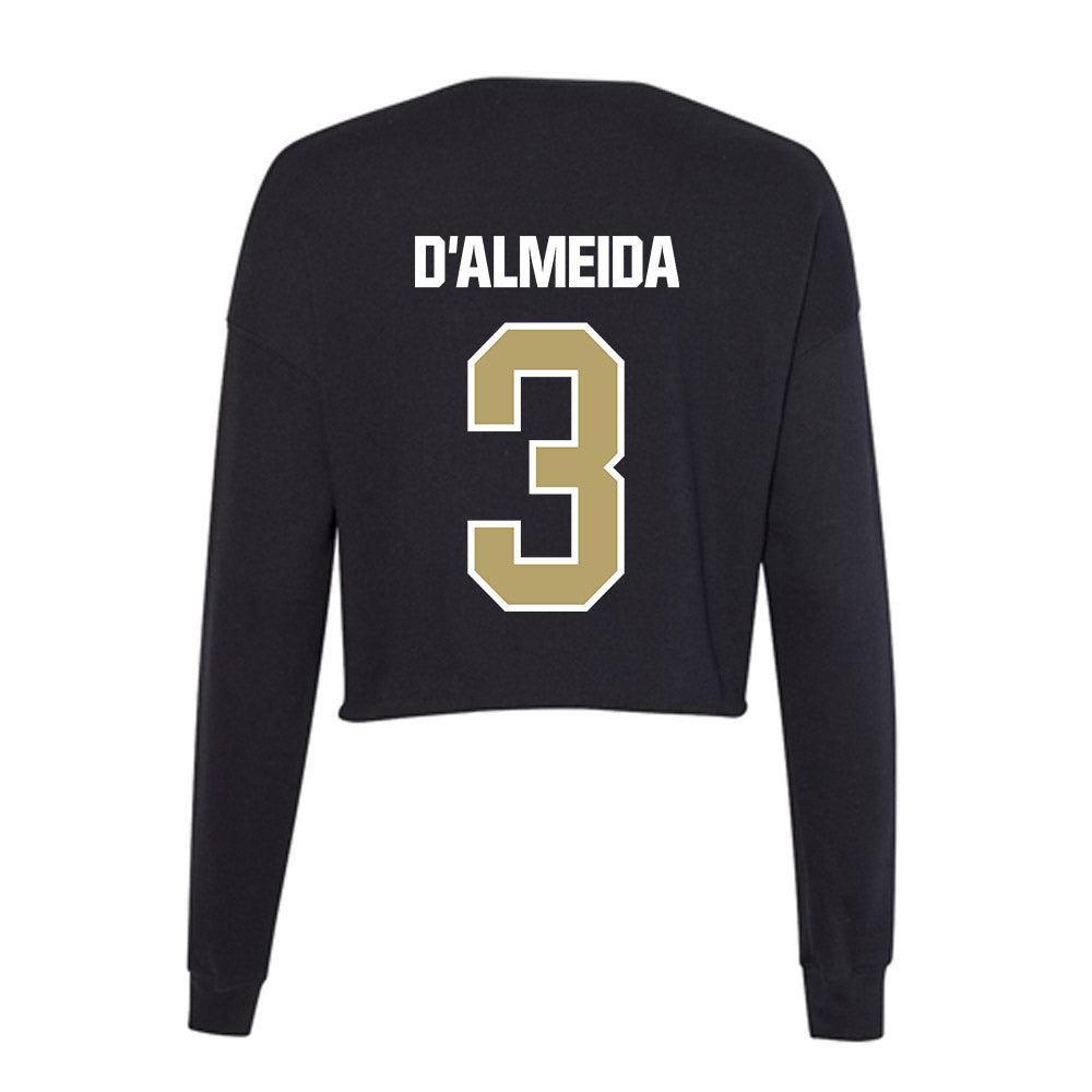 Lindenwood - NCAA Men's Basketball : Tidiane D'Almeida - Women's Cropped Crew Fleece-1