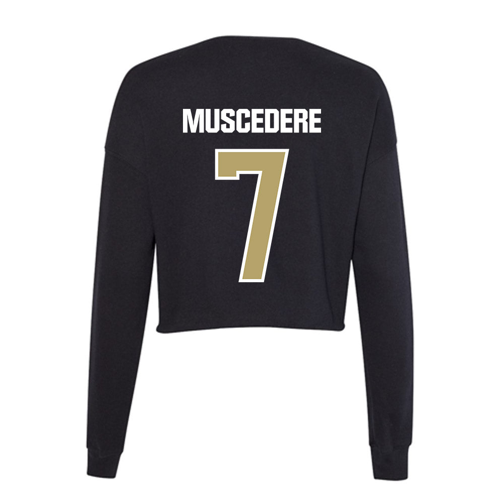 Lindenwood - NCAA Women's Ice Hockey : Ellie Muscedere - Women's Cropped Crew Fleece-1