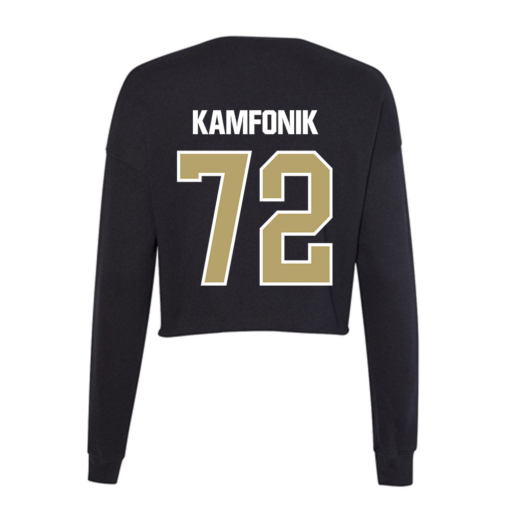 Lindenwood - NCAA Football : Cody Kamfonik - Women's Cropped Crew Fleece-1