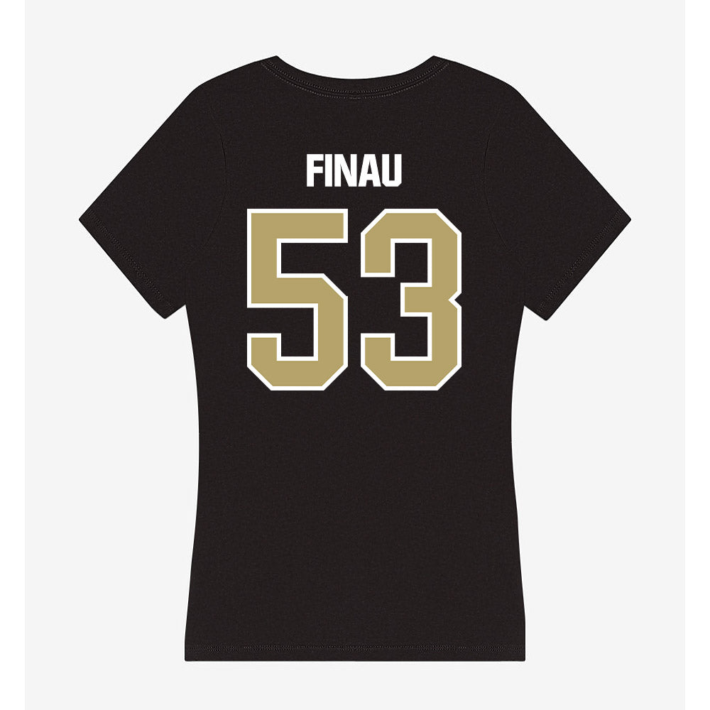 Lindenwood - NCAA Football : Maika Finau - Women's V-Neck T-Shirt-1