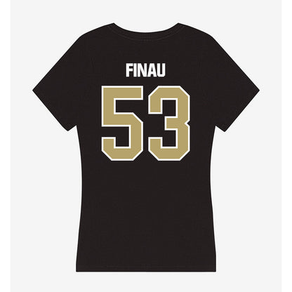 Lindenwood - NCAA Football : Maika Finau - Women's V-Neck T-Shirt-1
