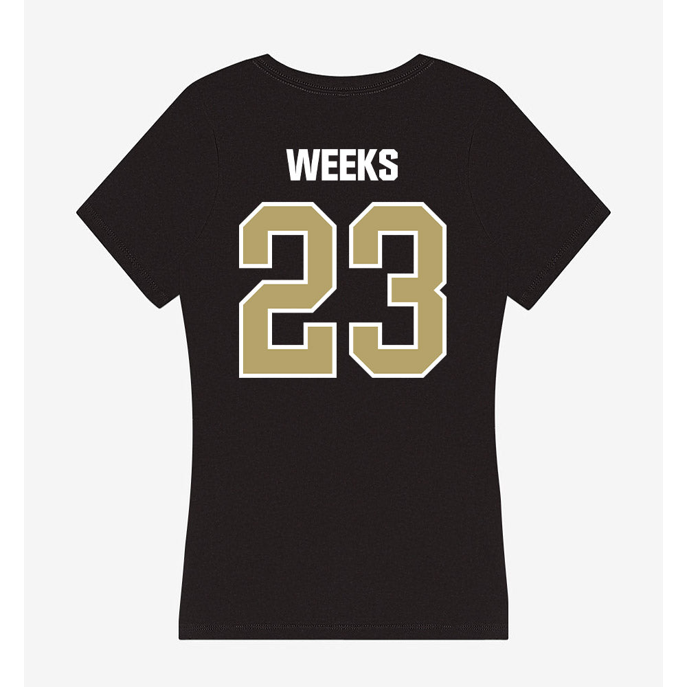 Lindenwood - NCAA Women's Ice Hockey : Josey Weeks - Women's V-Neck T-Shirt-1
