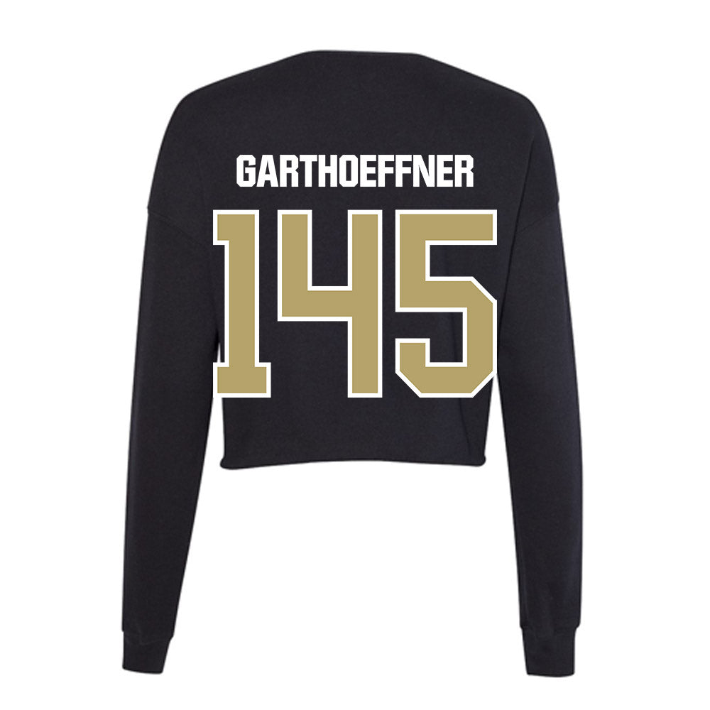 Lindenwood - NCAA Wrestling : Ryan Garthoeffner - Women's Cropped Crew Fleece-1