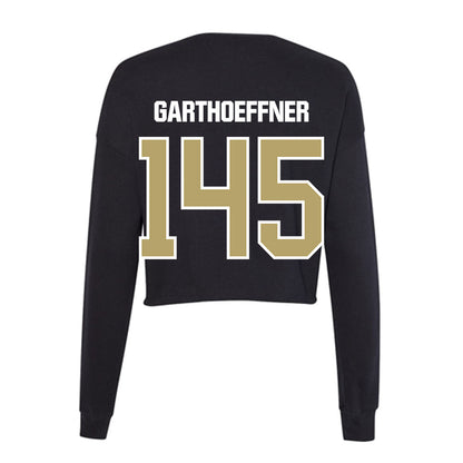Lindenwood - NCAA Wrestling : Ryan Garthoeffner - Women's Cropped Crew Fleece-1