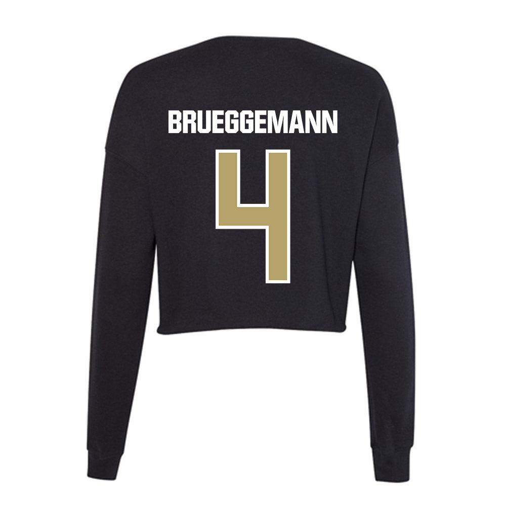 Lindenwood - NCAA Women's Basketball : Ellie Brueggemann - Women's Cropped Crew Fleece-1