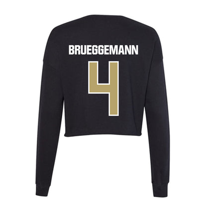 Lindenwood - NCAA Women's Basketball : Ellie Brueggemann - Women's Cropped Crew Fleece-1