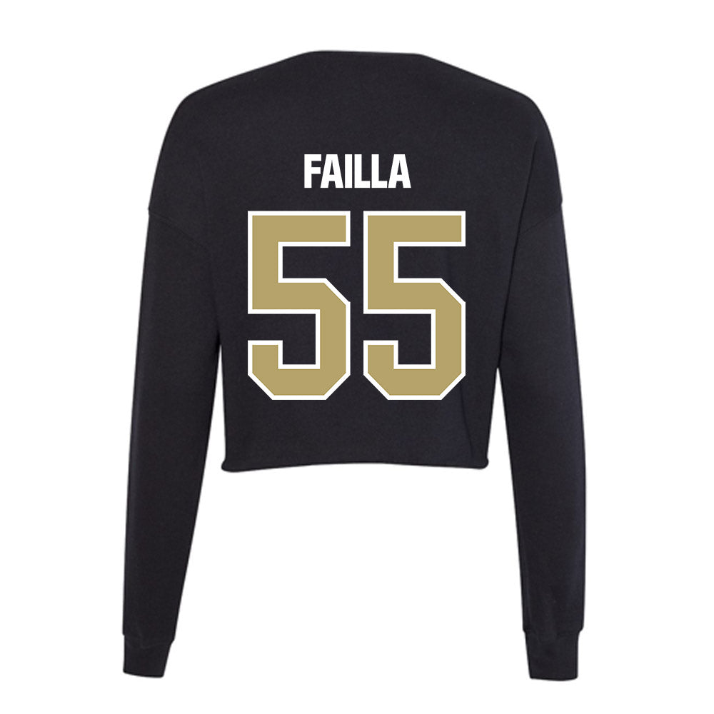Lindenwood - NCAA Football : Tony Failla - Women's Cropped Crew Fleece-1