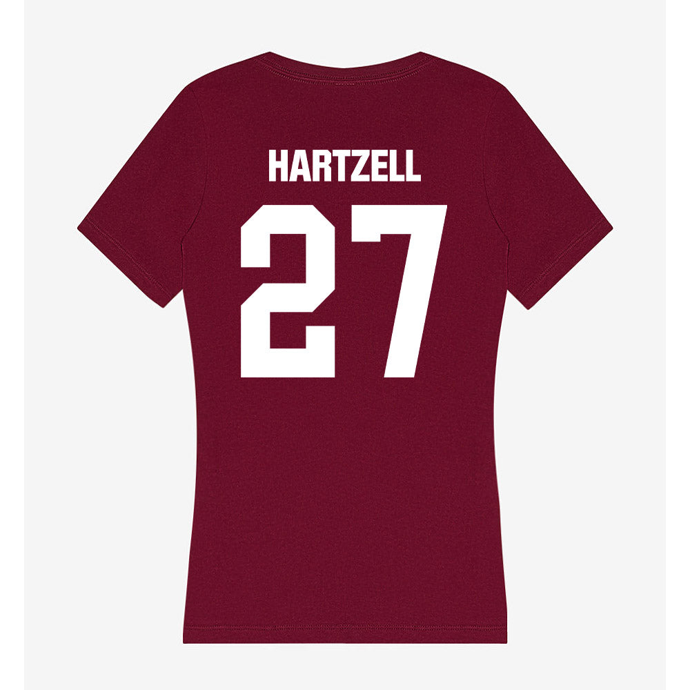 Colgate - NCAA Men's Lacrosse : Johnny Hartzell - Women's V-Neck T-Shirt-1