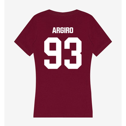 Colgate - NCAA Football : Grant Argiro - Women's V-Neck T-Shirt-1