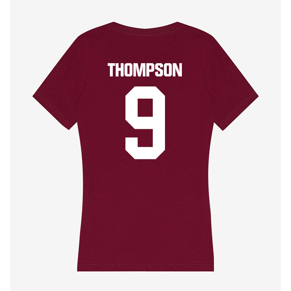 Colgate - NCAA Women's Soccer : Chloe Thompson - Women's V-Neck T-Shirt-1