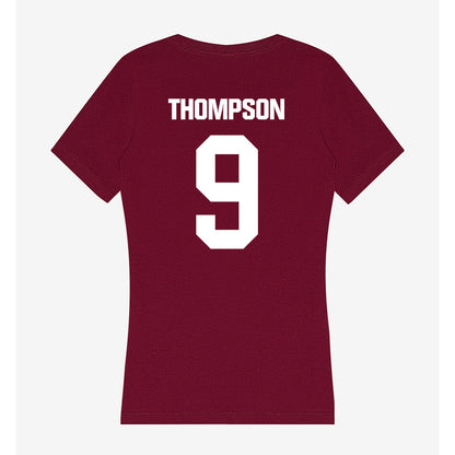 Colgate - NCAA Women's Soccer : Chloe Thompson - Women's V-Neck T-Shirt-1
