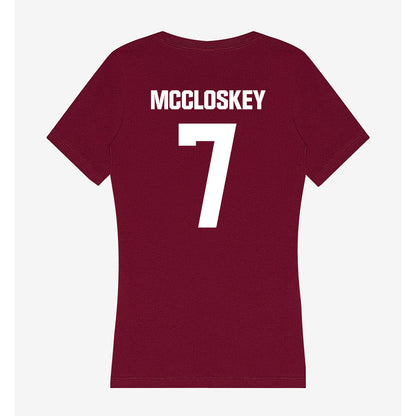 Colgate - NCAA Women's Soccer : Ava McCloskey - Women's V-Neck T-Shirt-1