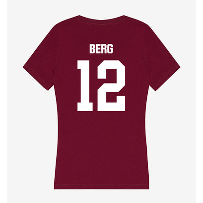 Colgate - NCAA Softball : Sydney Berg - Women's V-Neck T-Shirt-1