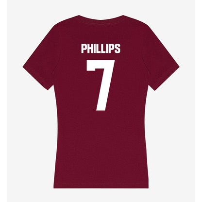 Colgate - NCAA Football : Kameron Phillips - Women's V-Neck T-Shirt-1