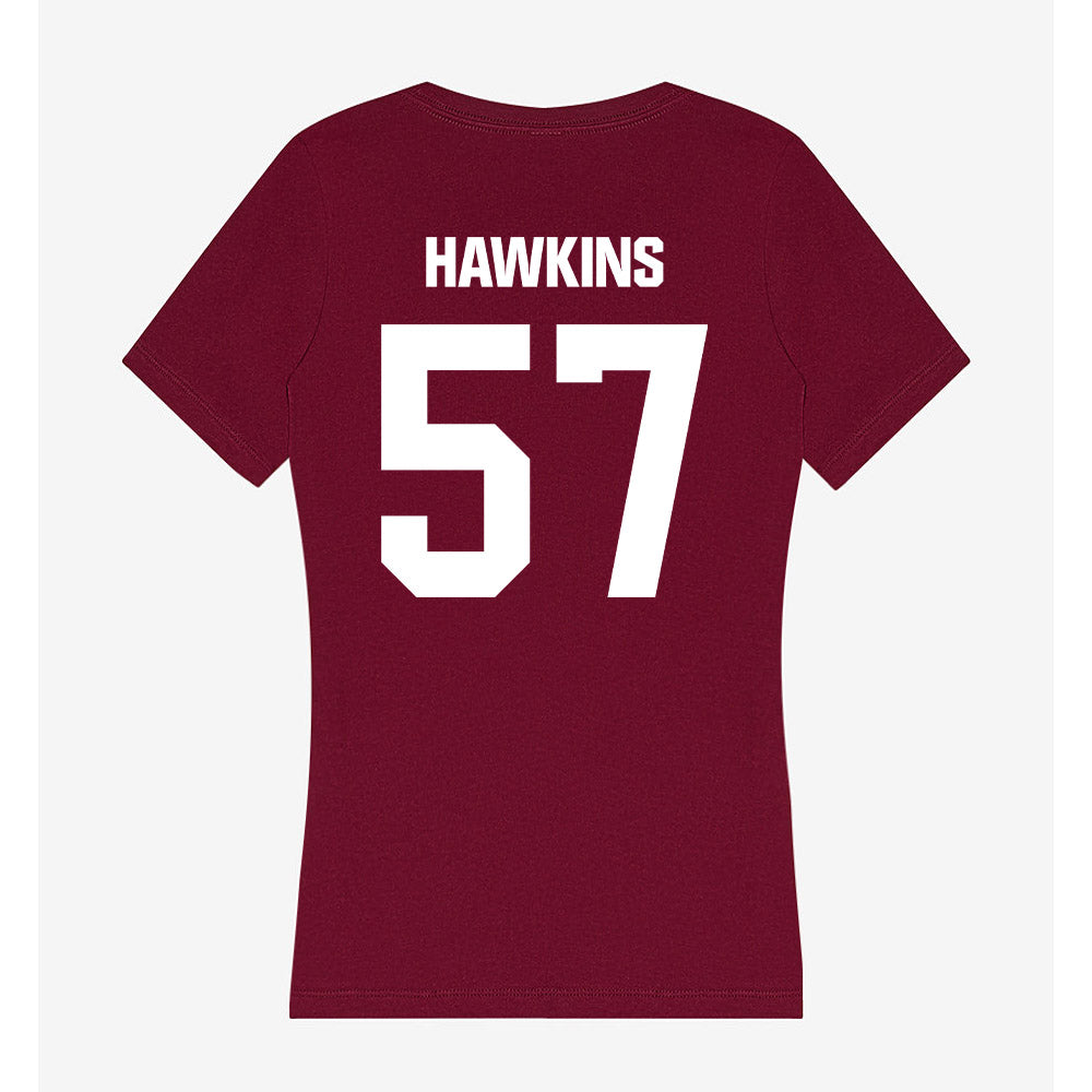 Colgate - NCAA Football : Payton Hawkins - Women's V-Neck T-Shirt-1
