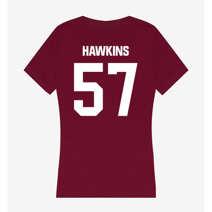 Colgate - NCAA Football : Payton Hawkins - Women's V-Neck T-Shirt-1