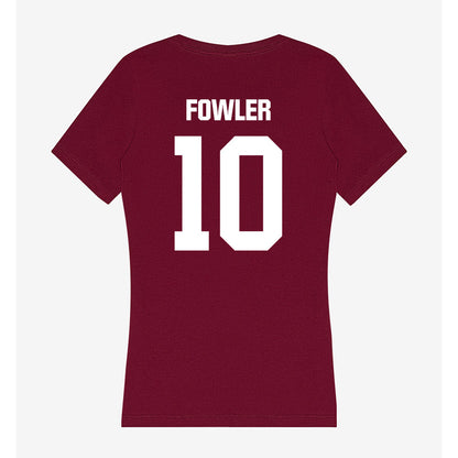 Colgate - NCAA Men's Lacrosse : Freddy Fowler - Women's V-Neck T-Shirt-1